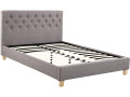 Bed "Emmy" - 160 x 200 cm - Taupe colour - Taupe
