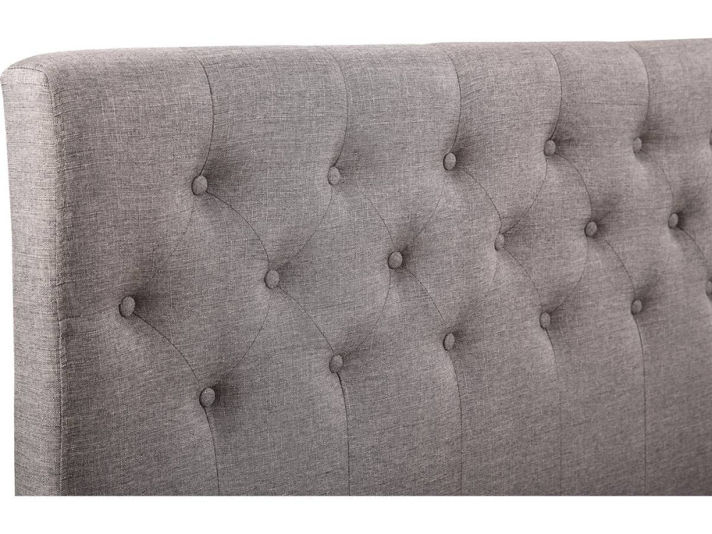 Bed "Emmy" - 160 x 200 cm - Taupe colour