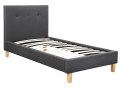"Elise" bed - 90 x 190cm - Pink - Grey