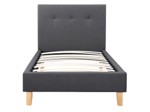 "Elise" bed - 90 x 190cm - Grey 2