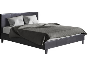 "Lina" bed - 140 x 190cm - Black