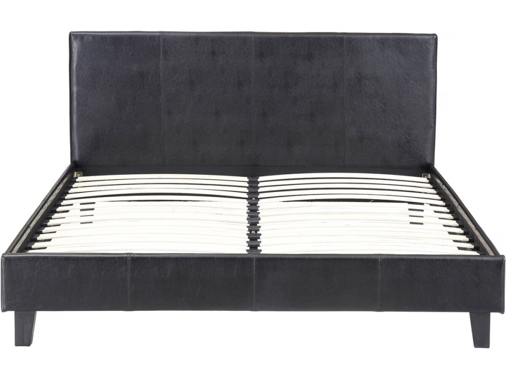 "Lina" bed - 140 x 190cm - Black