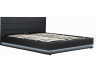 Bed with storage and Led "Anastasia" - 140 x 190 cm - Black