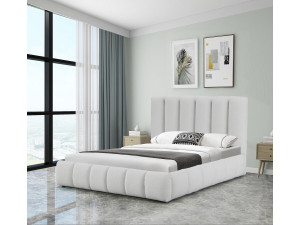 Annie terry bed with storage - 140 x 190 cm - White 2