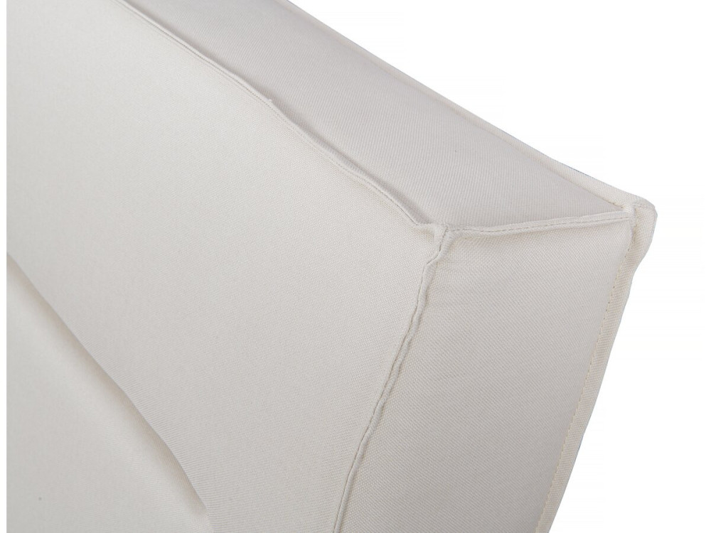 Double bed in designer fabric "Moritz" - 160 x 200 cm - Beige
