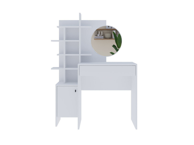 Mup" wooden make-up table 105 x 35 x 151 cm - White