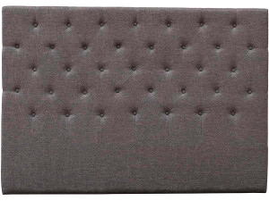 Padded 160cm "Deco" headboard made of fabric - Taupe