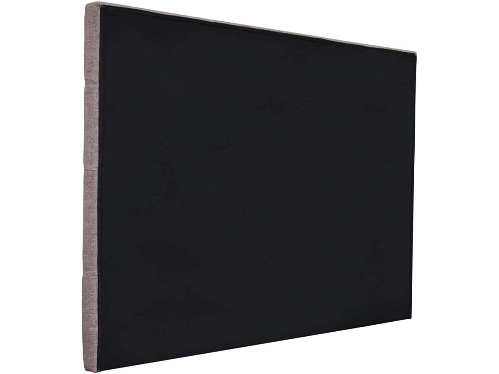 Padded 160cm "Deco" headboard made of fabric - Taupe