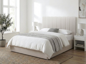 Textured fabric headboard "Val Thorens" - Beige - 160 cm 2