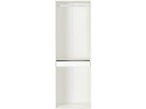 Opera" wardrobe with hanging space and trouser hanger - 60 x 45 x 180 cm - White