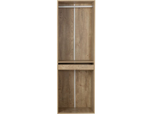 Opéra" wardrobe with hanging space and trouser hanger - 60 x 45 x 180 cm - Beige