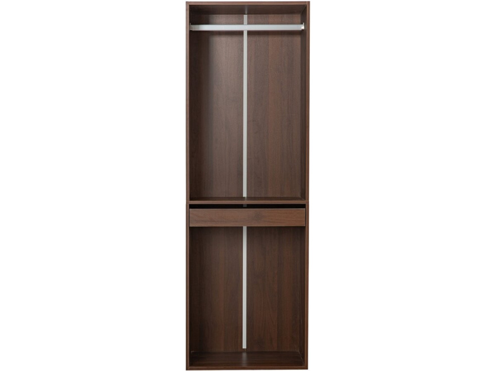 Opéra" wardrobe with hanging space - 60 x 45 x 180 cm - Brown