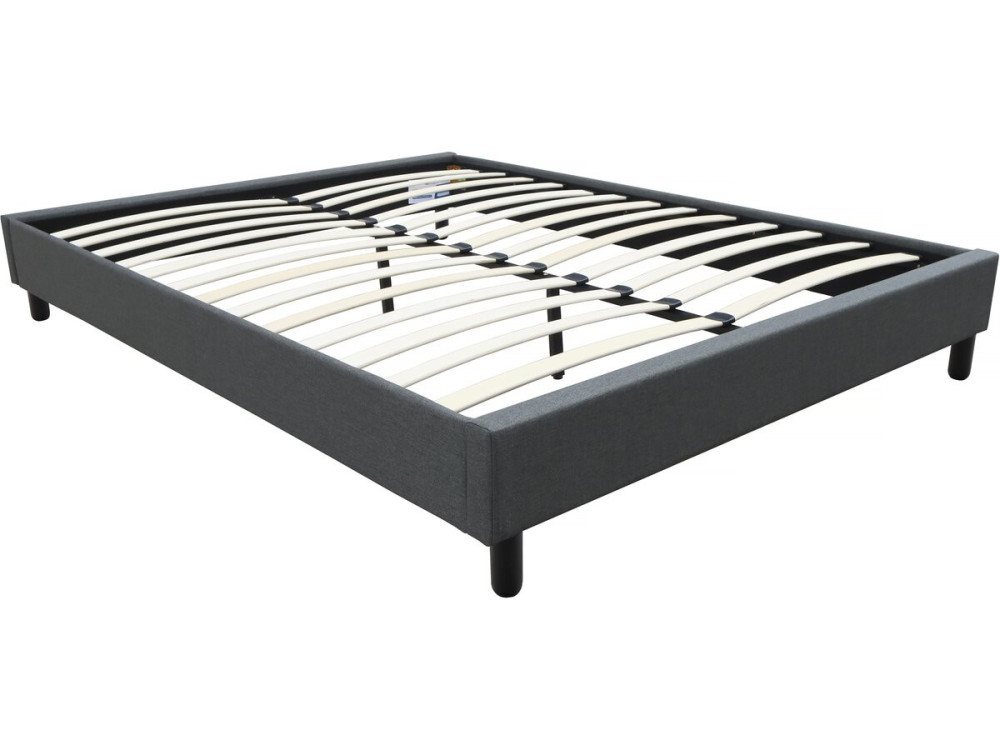 Andy fabric box spring - 160 x 200 cm - Anthracite gray