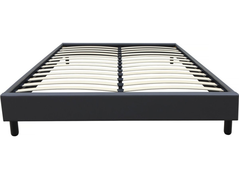 Andy box spring - 160 x 200 cm - PVC - Anthracite gray