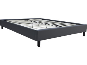 Andy box spring - 160 x 200 cm - PVC - Anthracite gray 2
