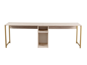 Twin Study Desk - 240 x 60 x 74 cm - TravertinOr
