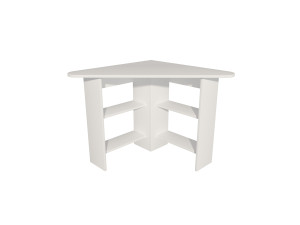 Corner" wooden desk - 80 x 80 x 73 cm - White