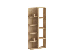 Lily" wooden bookcase - 60 x 18 x 150 cm - Oak