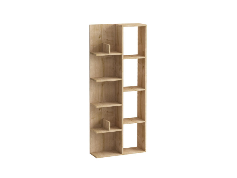 Lily" wooden bookcase - 60 x 18 x 150 cm - Oak