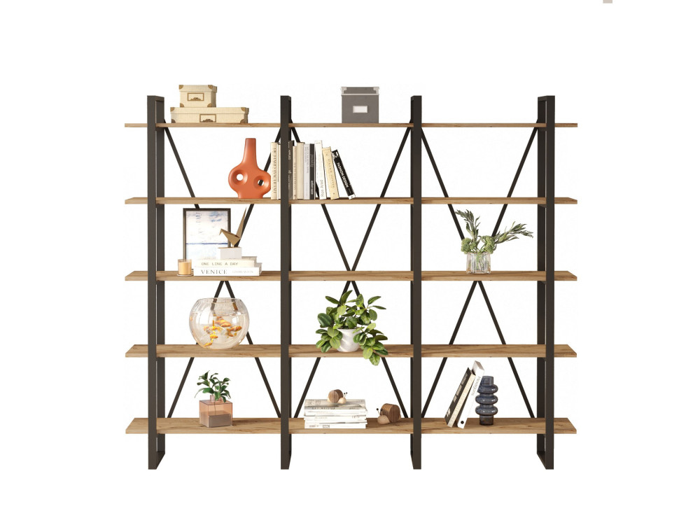 ML4" wooden bookcase - 219 x 34 x 180 cm - Atlantic pine
