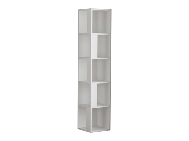 Piano" wooden bookcase - 34 x 34 x 161 cm - White