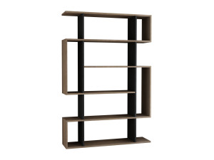Mito" wooden bookcase - 110 x 25 x 161 cm - Sonoma OakAnthracite