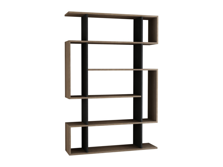 Mito" wooden bookcase - 110 x 25 x 161 cm - Sonoma OakAnthracite