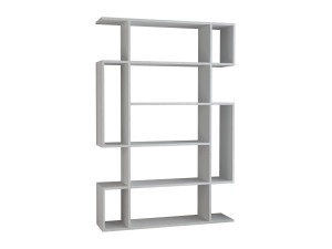 Mito" wooden bookcase 110 x 25.5 x 161 cm - White