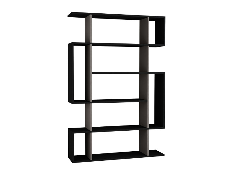 Mito" wooden bookcase 110 x 25.5 x 161 cm - Anthracite