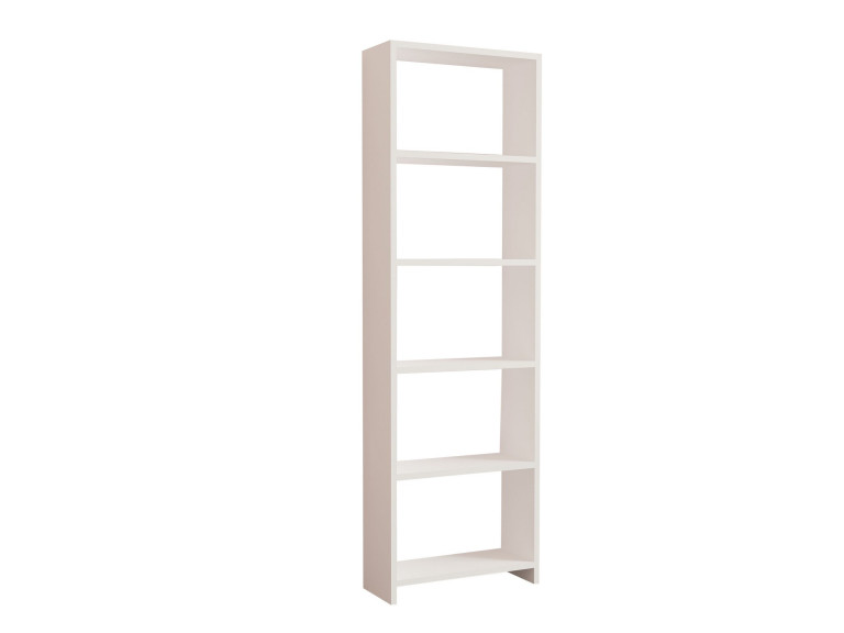 New" wooden bookcase - 50 x 19 x 160 cm - White