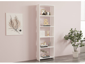 New" wooden bookcase - 50 x 19 x 160 cm - White 2