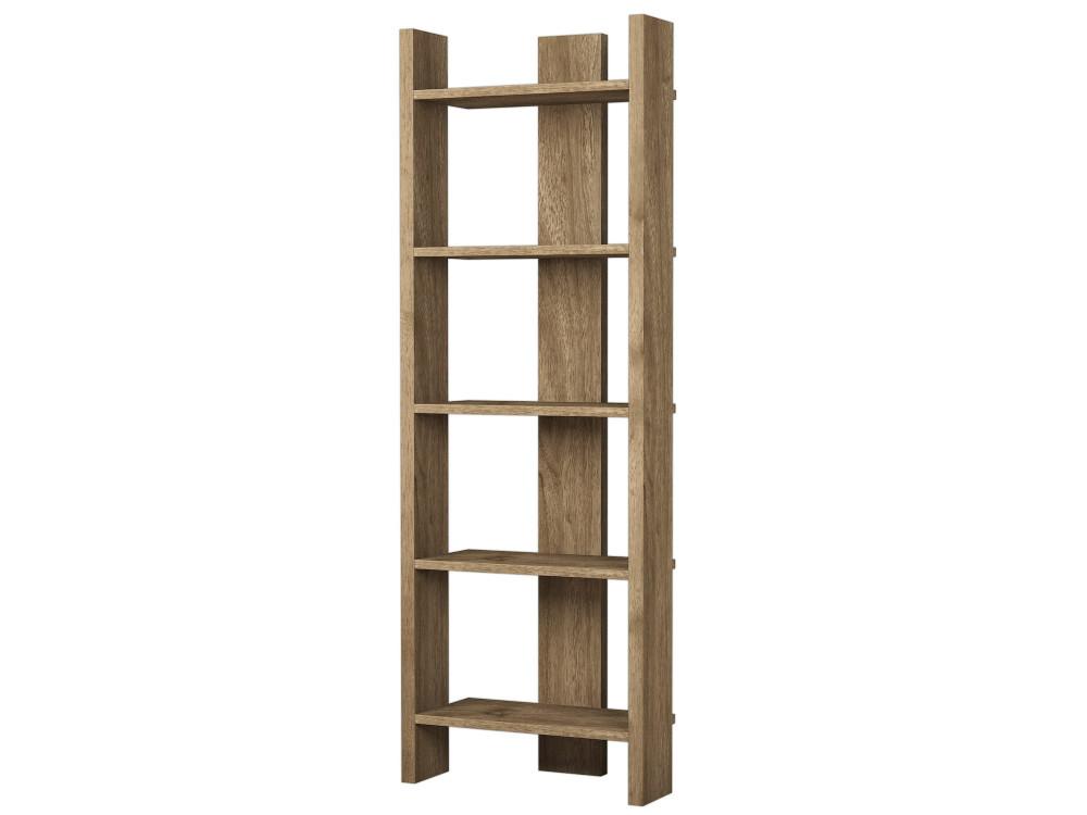 Virba" wooden bookcase - 52 x 22 x 149 cm - Walnut
