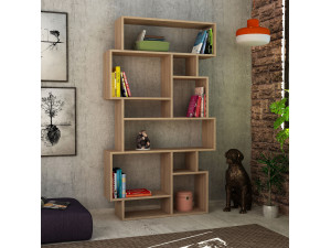 Karmato" wooden bookcase - 96 x 25 x 168 cm - Sonoma oak 2