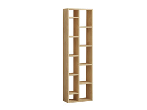 Tomi" wooden bookcase - 45 x 20 x 150 cm - Sapphire Oak