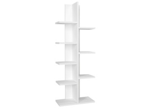 Tree" wooden bookcase - 45 x 22 x 121 cm - White