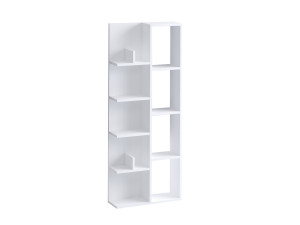 Viva" wooden bookcase - 60 x 18 x 150 cm - White