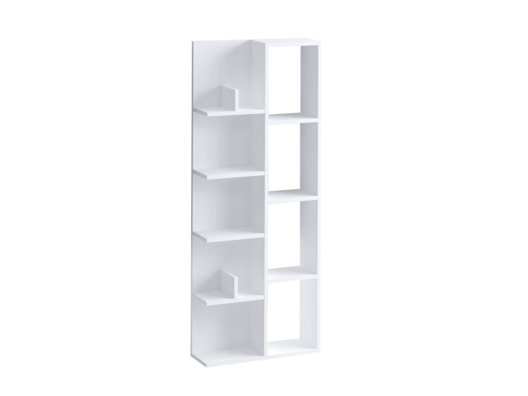 Viva" wooden bookcase - 60 x 18 x 150 cm - White