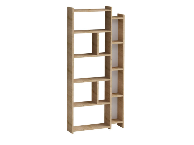 Momo" wooden bookcase - 65 x 15 x 150 cm - Oak