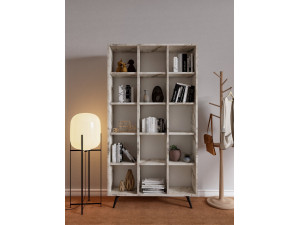 Zipa" wooden bookcase 100 x 25 x 184 cm - Oak 2