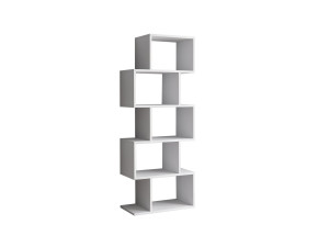 Meric" wooden bookcase 60 x 30 x 150 cm - White
