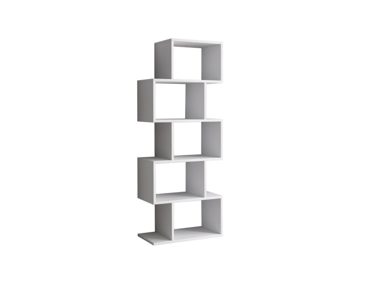Meric" wooden bookcase 60 x 30 x 150 cm - White