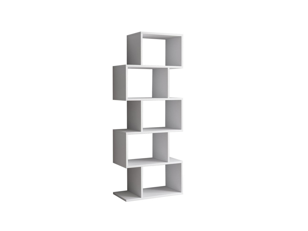 Meric" wooden bookcase 60 x 30 x 150 cm - White