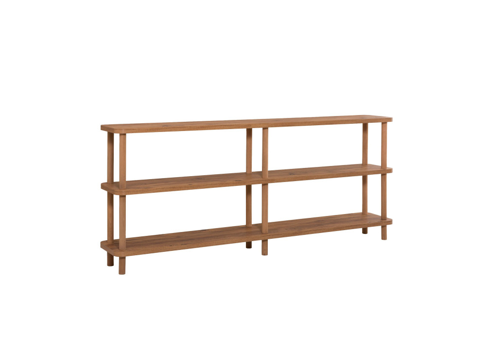 Zen" wooden bookcase - 180 x 35 x 75 cm - Brown