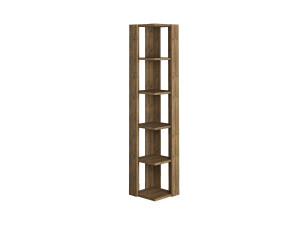 Nati" wooden bookcase - 32 x 32 x 161 cm - Brown