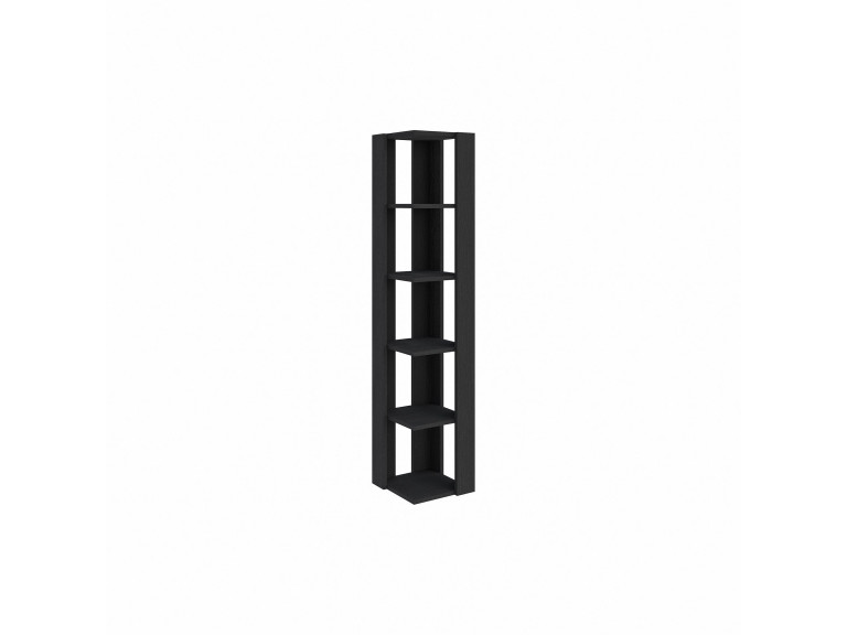Nati" wooden bookcase - 32 x 32 x 161 cm - Black