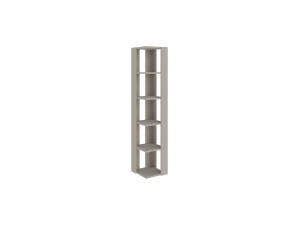Nati" wooden bookcase - 32 x 32 x 161 cm - Sandstone