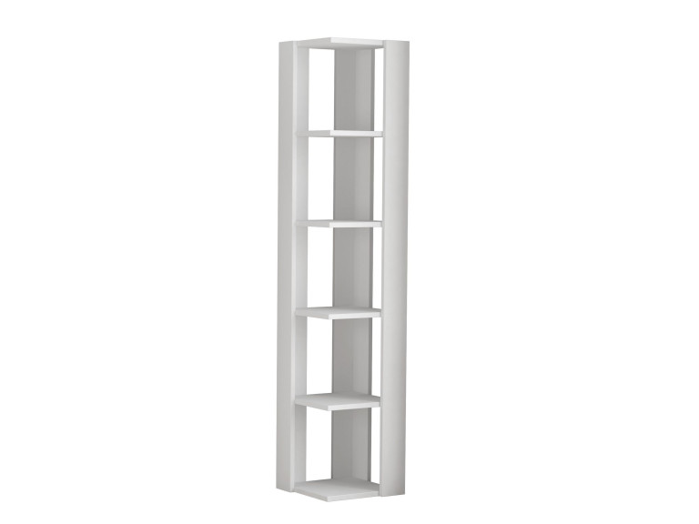 Nati" wooden bookcase - 32 x 32 x 161 cm - White