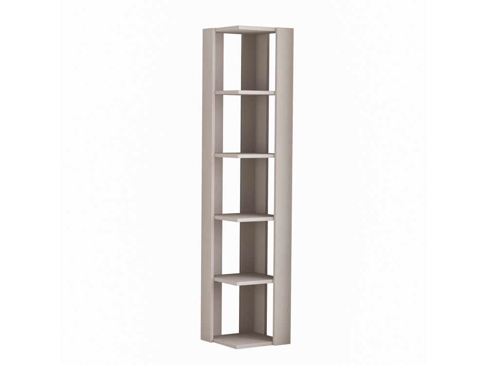 Nati" wooden bookcase - 32 x 32 x 161 cm - Light mocha brown