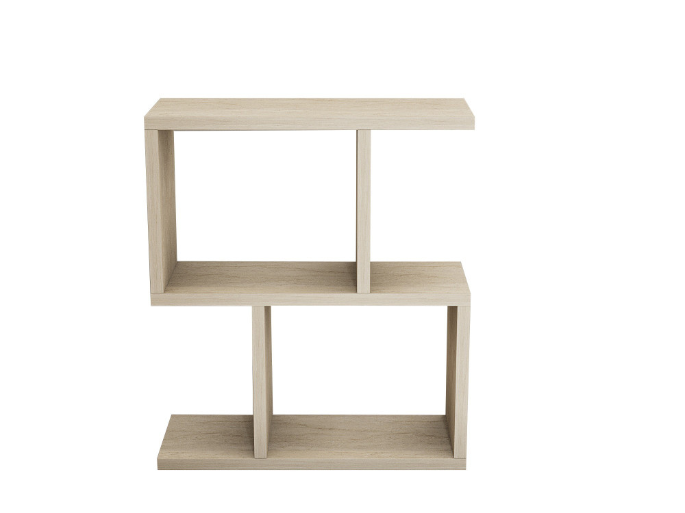 Zet" wooden side table - 45 x 17 x 51 cm - Travertine