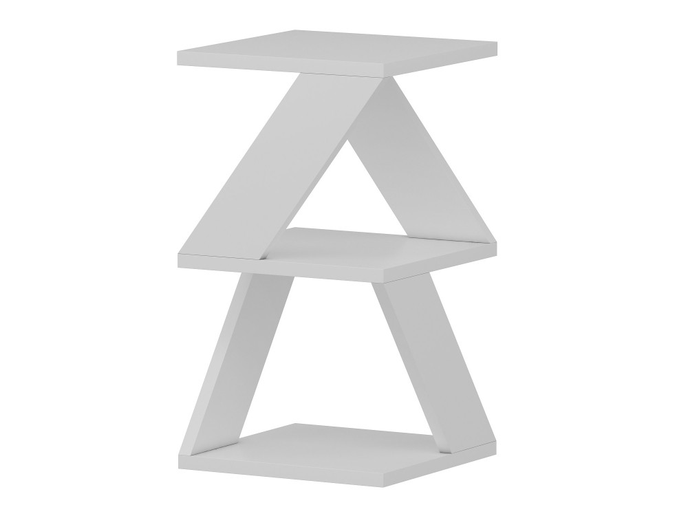 Albeni" wooden side table - 30 x 30 x 50 cm - White